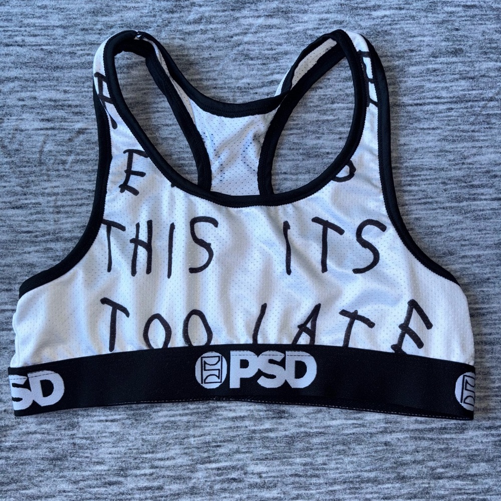 PSD Drake Lyrics Sports Bra